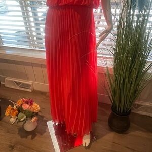 Xscape Vibrant Red Maxi Skirt